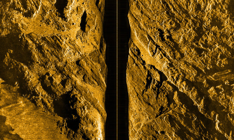 Side scan sonar imagery