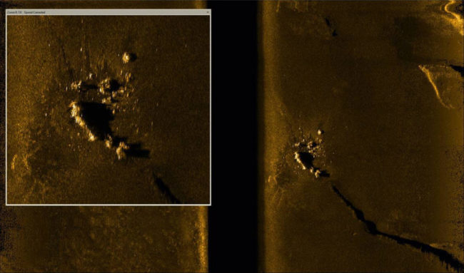 Sonar target ARA San Juan